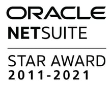 5-star NetSuite star award 2011-2021