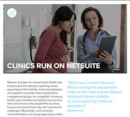why clinics run on netsuite
