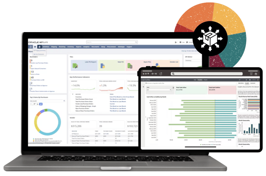 netsuite wholesale distribution dashboard