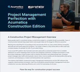 Project management perfection acumatica