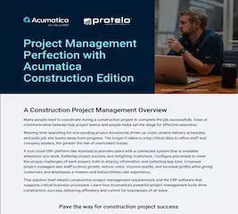 Project management perfection acumatica