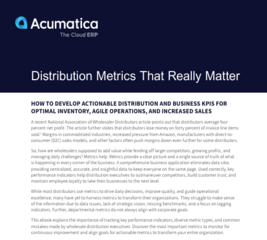 Distribution Metrics That Really Matter