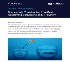 Successfully Transitioning from Basic Accounting Software to an ERP System