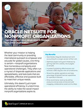 NETSUITE FOR NONPROFIT ORGANIZATIONS