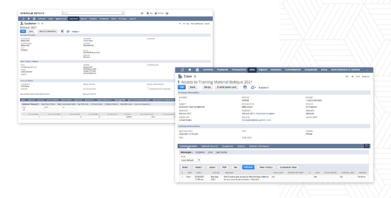 netsuite crm examples