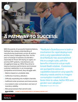 A PATHWAY TO SUCCESS: LEADING PRACTICES FOR THE MODERN MANUFACTURER