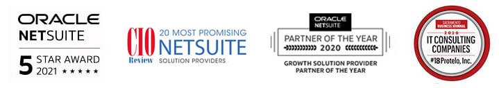 NetSuite ERP 5-STAR AWARD FOR LIGHT MANUFACTURING - Protelo Awards